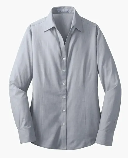 Port Authority Women's Crosshatch Easy Care Shirt — view 6