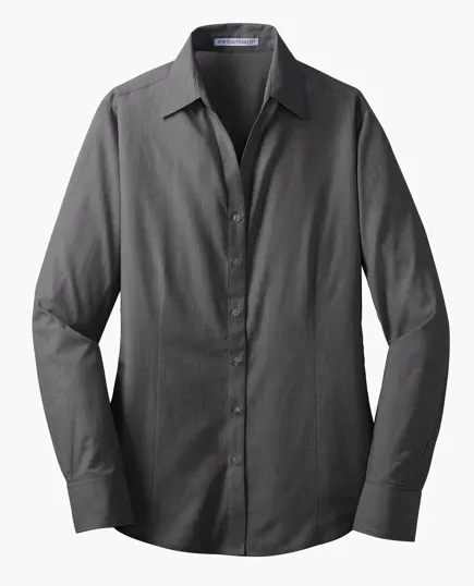 Port Authority Women's Crosshatch Easy Care Shirt — view 7
