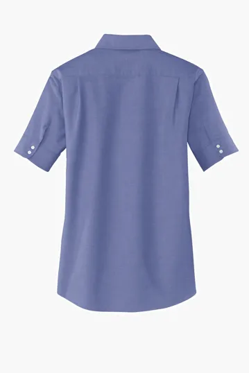Port Authority Women's Short Sleeve SuperPro Oxford Shirt — view 7