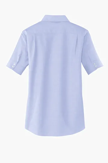 Port Authority Women's Short Sleeve SuperPro Oxford Shirt — view 8