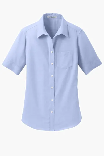 Port Authority Women's Short Sleeve SuperPro Oxford Shirt — view 4