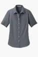 Port Authority Women's Short Sleeve SuperPro Oxford Shirt — view 2