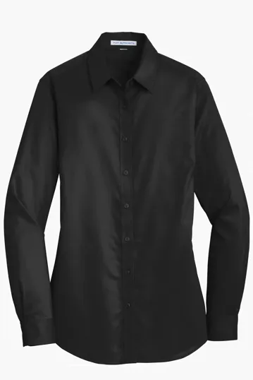Port Authority Women's SuperPro Twill Shirt — view 2