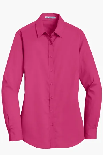 Port Authority Women's SuperPro Twill Shirt — view 3