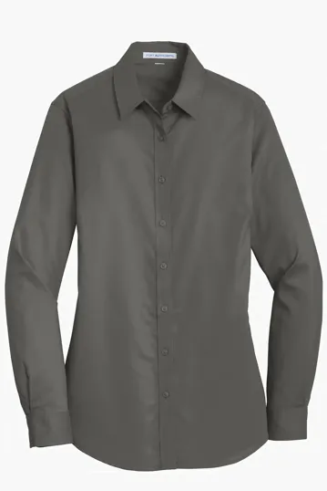 Port Authority Women's SuperPro Twill Shirt — view 5