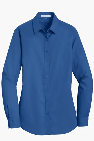 Port Authority Women's SuperPro Twill Shirt — view 6