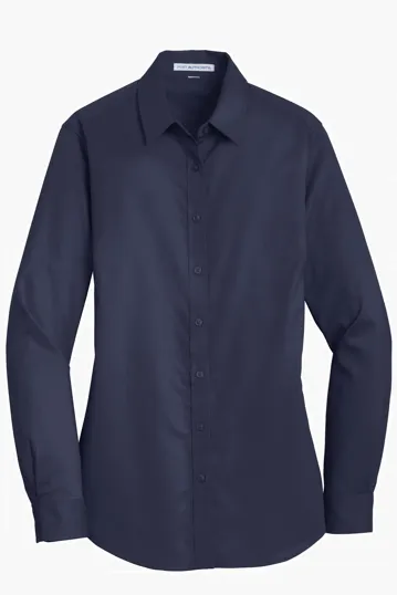 Port Authority Women's SuperPro Twill Shirt — view 7