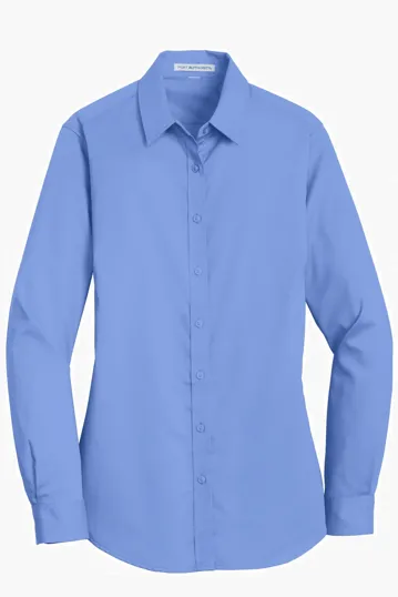 Port Authority Women's SuperPro Twill Shirt — view 8