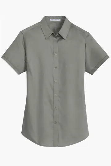Port Authority Women's Short Sleeve SuperPro Twill Shirt — view 3
