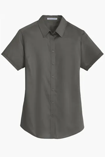 Port Authority Women's Short Sleeve SuperPro Twill Shirt — view 6