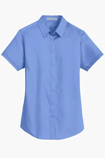 Port Authority Women's Short Sleeve SuperPro Twill Shirt — view 8