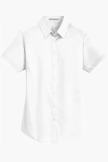 Port Authority Women's Short Sleeve SuperPro Twill Shirt — view 9