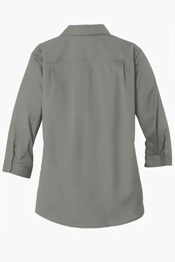 Port Authority Women's 3/4-Sleeve SuperPro Twill Shirt — view 9