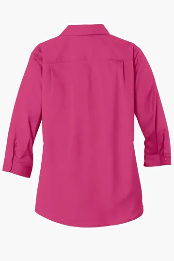 Port Authority Women's 3/4-Sleeve SuperPro Twill Shirt — view 10