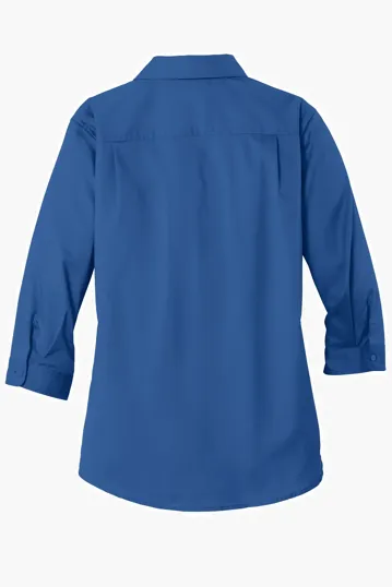 Port Authority Women's 3/4-Sleeve SuperPro Twill Shirt — view 11