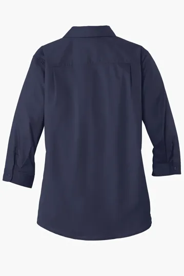 Port Authority Women's 3/4-Sleeve SuperPro Twill Shirt — view 12