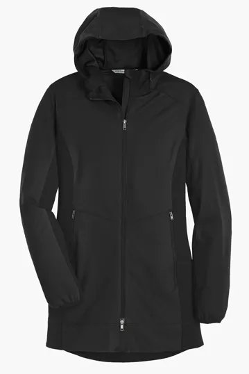 Port Authority Women's Active Hooded Soft Shell Jacket — view 2