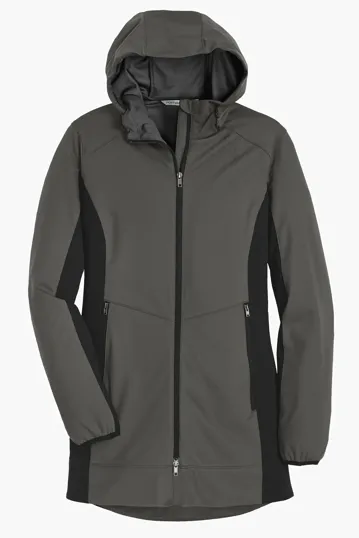 Port Authority Women's Active Hooded Soft Shell Jacket — view 4