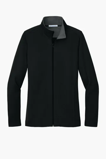Port Authority Women's Vertical Texture Full-Zip Jacket — view 2