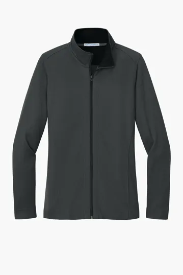 Port Authority Women's Vertical Texture Full-Zip Jacket — view 3
