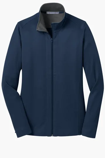 Port Authority Women's Vertical Texture Full-Zip Jacket — view 4