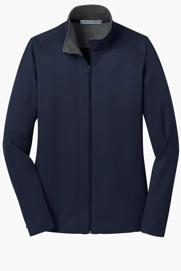 Port Authority Women's Vertical Texture Full-Zip Jacket — view 5