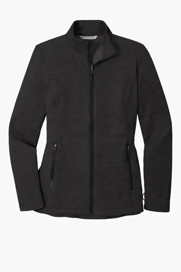 Port Authority Women's Collective Striated Fleece Jacket — view 2