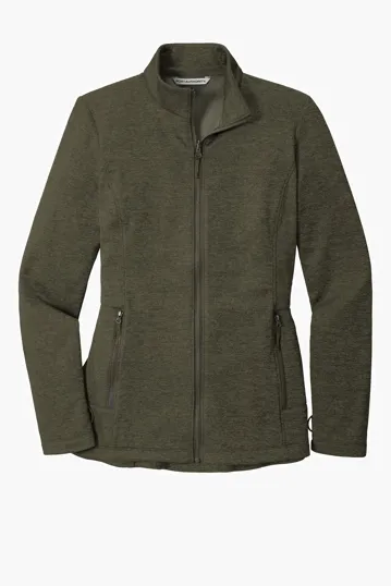 Port Authority Women's Collective Striated Fleece Jacket — view 3