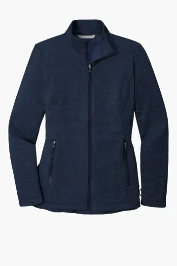 Port Authority Women's Collective Striated Fleece Jacket — view 4