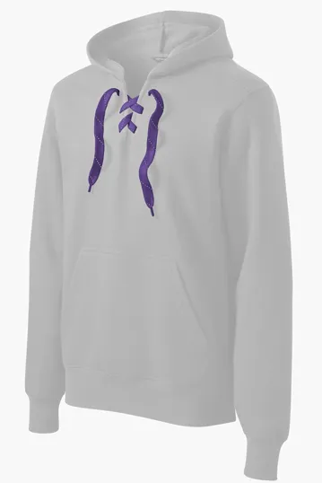 Sport-Tek Lace Up Hooded Sweatshirt Laces — view 15