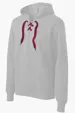Sport-Tek Lace Up Hooded Sweatshirt Laces — view 3