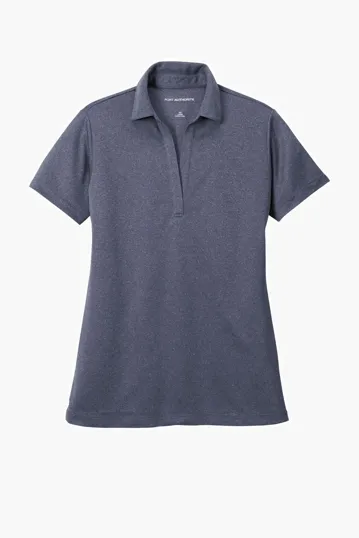 Port Authority Women's Heathered Silk Touch Performance Polo — view 6