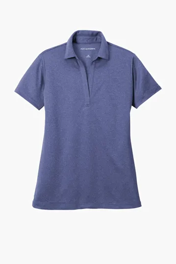 Port Authority Women's Heathered Silk Touch Performance Polo — view 7