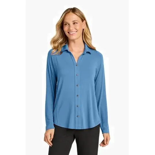 Port Authority Women's Luxe Knit Button Tunic
