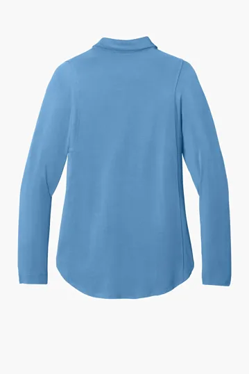 Port Authority Women's Luxe Knit Button Tunic — view 6
