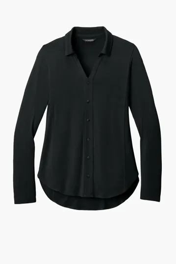 Port Authority Women's Luxe Knit Button Tunic — view 3