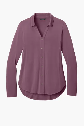 Port Authority Women's Luxe Knit Button Tunic — view 4
