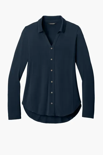 Port Authority Women's Luxe Knit Button Tunic — view 5