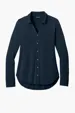Port Authority Women's Luxe Knit Button Tunic — view 5