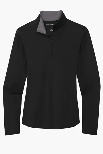 Port Authority Women's Silk Touch Performance 1/4-Zip — view 2