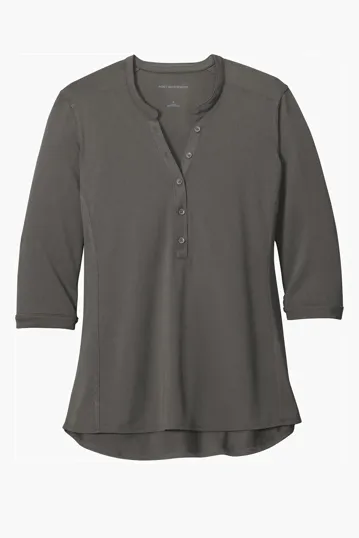 Port Authority Women's UV Choice Pique Henley — view 6
