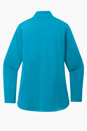 Port Authority Women's C-FREE Double Knit 1/4-Zip — view 3