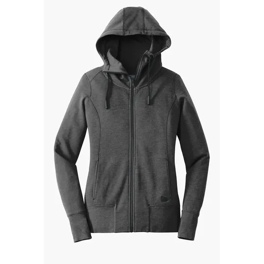 New Era Women's Tri-Blend Fleece Full-Zip Hoodie. — view 2
