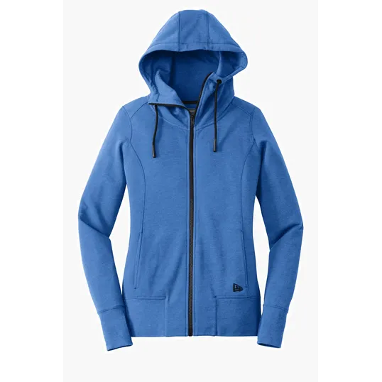 New Era Women's Tri-Blend Fleece Full-Zip Hoodie. — view 3