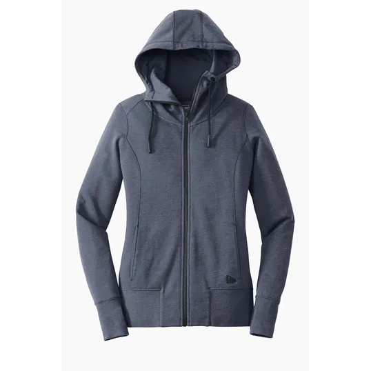 New Era Women's Tri-Blend Fleece Full-Zip Hoodie. — view 5