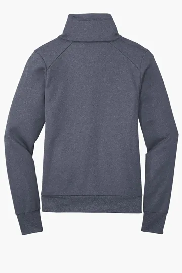 New Era Women's Performance Terry Full-Zip Cowl — view 9