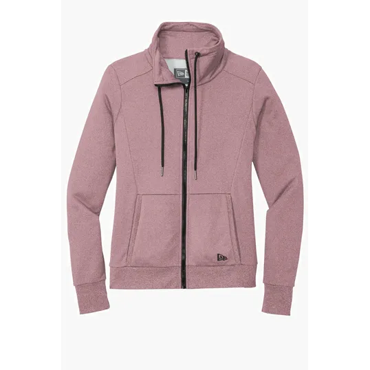 New Era Women's Performance Terry Full-Zip Cowl — view 3