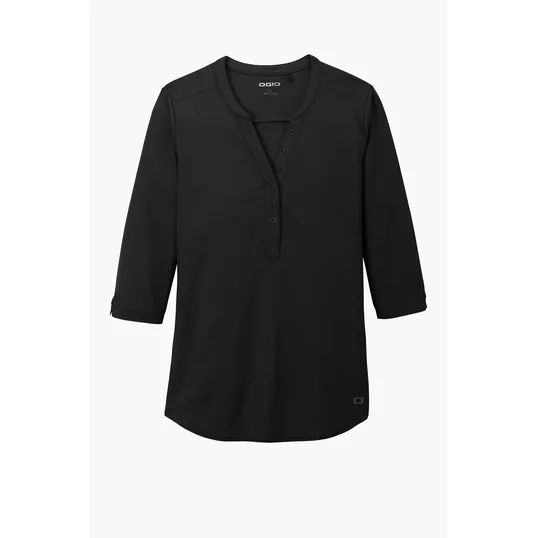 OGIO Women's Jewel Henley — view 2