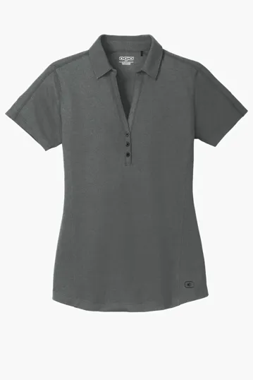 OGIO Women's Onyx Two-Tone Pique Polo — view 6