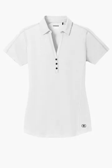 OGIO Women's Onyx Two-Tone Pique Polo — view 7
